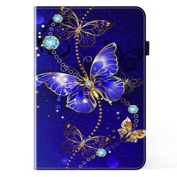 Кожен калъф тип портмоне за Xiaomi Redmi Pad SE 4G 8.7 inch - синя пеперуда