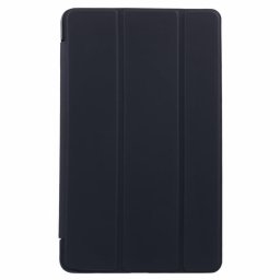 Кожен калъф със сгъващ се капак за Xiaomi Redmi Pad SE 4G 8.7 inch - черен