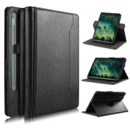 Кожен калъф за Samsung Galaxy Tab S9/S9 FE - черен