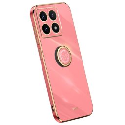 Силиконов гръб със стойка тип пръстен марка XINLI за Xiaomi 14T Pro - червен