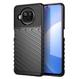 Подсилен силиконов гръб на черти за Xiaomi Mi 10T Lite 5G - черен