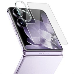 Удароустойчив стъклен протектор за камера и протектор за външния екранза Xiaomi MIX Flip