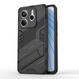 Хибриден гръб със стойка марка BIBERCAS за Xiaomi Redmi Note 14 5G - черен