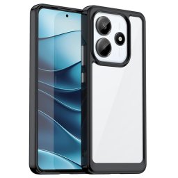Силиконов гръб Rugged Armor за Xiaomi Redmi Note 14 5G - черна рамка
