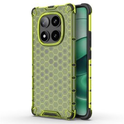 Хибриден гръб с ромбоидна шарка за Xiaomi Redmi Note 14 Pro 5G - зелен