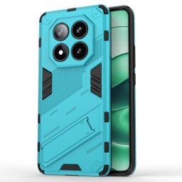 Хибриден гръб със стойка марка BIBERCAS за Xiaomi Redmi Note 14 Pro 5G - светло син