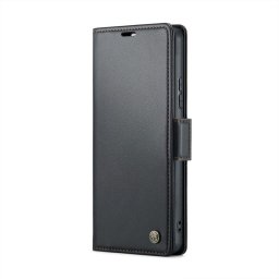 Кожен калъф страничен flip марка CASEME за Xiaomi Redmi Note 14 Pro 5G/14 Pro+ 5G – черен
