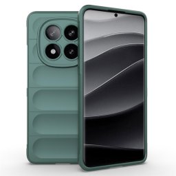Подсилен силиконов гръб на ленти за Xiaomi Redmi Note 14 Pro+ 5G - зелен