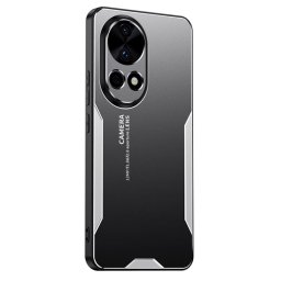 Алуминиев гръб за Huawei Nova 13 - черен със сребрист ръб