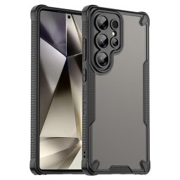 Силиконов гръб Rugged Armor за Samsung Galaxy S25 Ultra - черна рамка