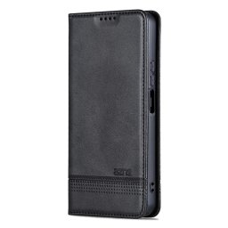Кожен калъф страничен flip марка AZNS за Honor X6b – черен