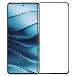 Извит 3D удароустойчив стъклен протектор покриващ целия екран марка MOFI за Xiaomi Redmi Note 14 5G - с черна рамка
