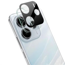Удароустойчив стъклен протектор за камера марка IMAK за Xiaomi Redmi Note 14 5G - с черна рамка