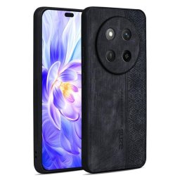 Силиконов гръб с покритие от кожа марка AZNS за Honor Magic7 Lite 5G - черен