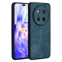 Силиконов гръб с покритие от кожа марка AZNS за Honor Magic7 Lite 5G - зелен