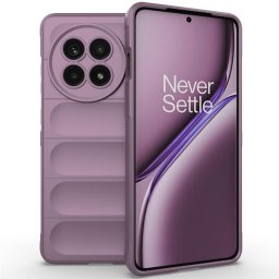 Подсилен силиконов гръб на ленти за OnePlus 13R - лилав
