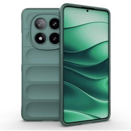 Подсилен силиконов гръб на ленти за Xiaomi Redmi Note 14 Pro 5G - зелен