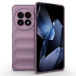 Подсилен силиконов гръб на ленти за OnePlus 13 - лилав