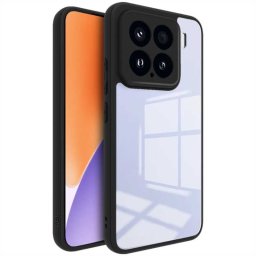 Силиконов гръб Rugged Armor марка IMAK за Xiaomi 15 - черна рамка