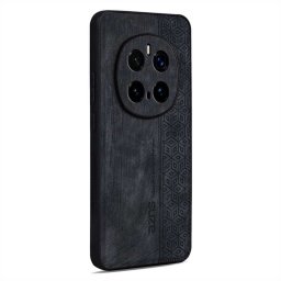 Силиконов гръб с покритие от кожа марка AZNS за Honor Magic7 Pro - черен