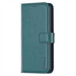 Кожен калъф тип портмоне марка BINFEN COLOR за Honor X8c - тюркоазен
