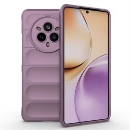 Подсилен силиконов гръб на ленти за Realme 14 Pro+ 5G - лилав