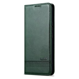 Кожен калъф страничен flip марка AZNS за Xiaomi 15 Ultra – тъмно зелен
