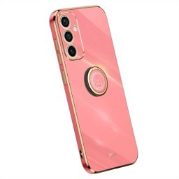Силиконов гръб със стойка тип пръстен марка XINLI за Samsung Galaxy A36 5G - червен