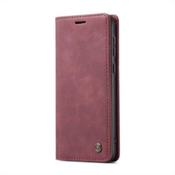 Калъф страничен flip марка CASEME за Samsung Galaxy A36 5G – винено червен