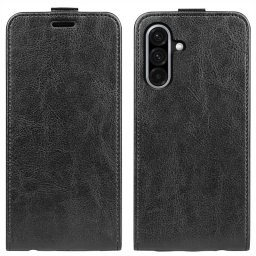 Кожен калъф flip за Samsung Galaxy A36 5G/A56 5G - черен
