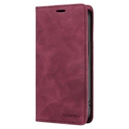 Калъф страничен flip марка BETOPNICE за Honor X8c – винено червен