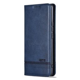 Кожен калъф страничен flip марка AZNS за Xiaomi Redmi Note 14 5G – тъмно син