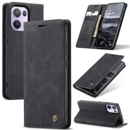 Калъф страничен flip марка CASEME за OPPO Reno 13 Pro 5G – черен