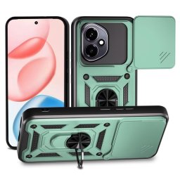 Хибриден гръб със стойка и слайдър за камера за HONOR 400 5G - зелен