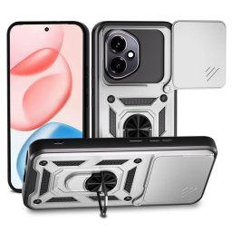 Хибриден гръб със стойка и слайдър за камера за HONOR 400 5G - бял