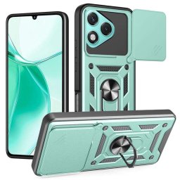 Хибриден гръб със стойка и слайдър за камера за Honor 400 Lite 5G - зелен