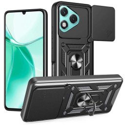 Хибриден гръб със стойка и слайдър за камера за Honor 400 Lite 5G - черен
