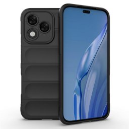 Подсилен силиконов гръб на ленти за Honor 400 Lite 5G - черен