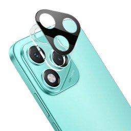 Удароустойчив стъклен протектор за камера марка IMAK за Honor 400 Lite 5G - с черна рамка