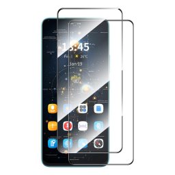 Два броя удароустойчив стъклен протектор за екран марка Enkay за Xiaomi Redmi Note 14S - с черна рамка