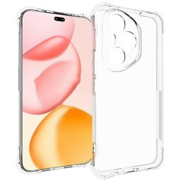 Силиконов гръб с подсилени ръбове за Honor 400 Pro 5G - прозрачен