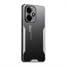 Алуминиев гръб за HONOR 400 5G - черен със сребрист ръб