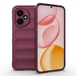 Подсилен силиконов гръб на ленти за HONOR 400 5G - винено червен