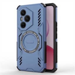 Хибриден гръб с метален пръстен за HONOR 400 5G - син