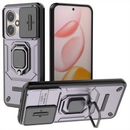 Хибриден гръб със стойка и слайдър за камера за HONOR 400 5G - тъмно лилав