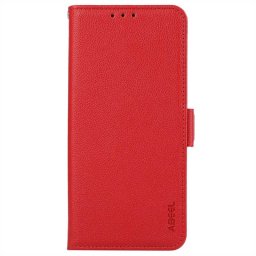 Кожен калъф страничен flip марка ABEEL за HONOR 400 5G – червен