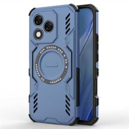 Хибриден гръб с метален пръстен за Honor 400 Lite 5G - тъмно син