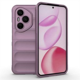 Подсилен силиконов гръб на ленти за Honor 400 Pro 5G - лилав