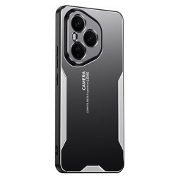 Алуминиев гръб за Honor 400 Pro 5G - черен със сребрист ръб