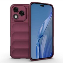 Подсилен силиконов гръб на ленти за Honor 400 Lite 5G - винено червен